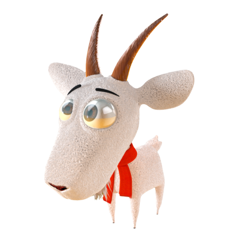 new year Christmas Character goat