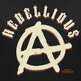 anarchy rebellious punk libertaire teddollar vector Illustrator tshirtdesign vintage Anarchie