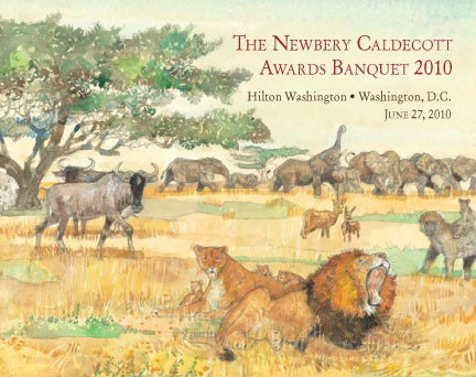 Caldecott Newbery die cuts die childrens Program lion mouse print banquet book award