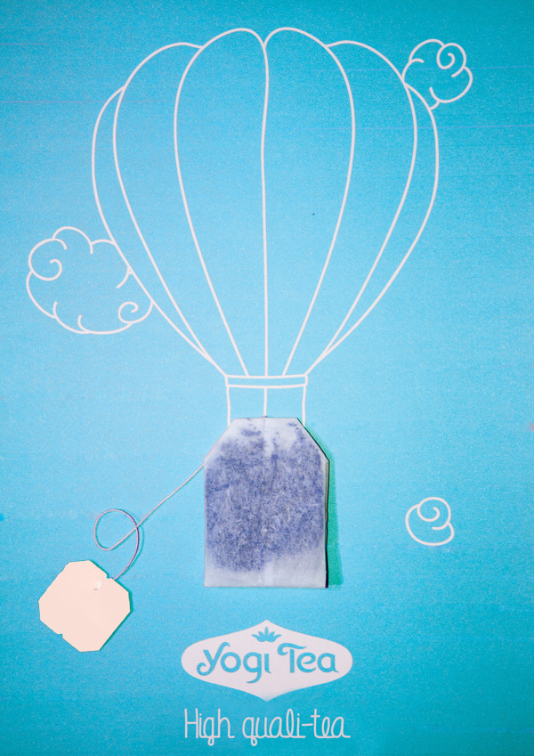 montgolfière delta-plane voler nuage cloud Minimalism tea