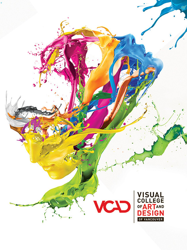 brochure  college  university  art  design  advertising   collage vancouver Canada art school Design School  publishing  handbook  viewbook 