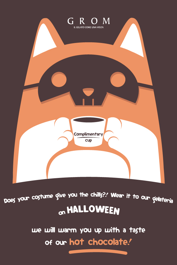Illustrator Halloween Cat icecream grom pumpkin mask Character design inspiration