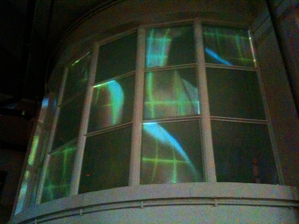 video installation smoke projection 3D video mapping