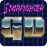 starfighter galaxy defender Space  ships video game app 80s logo chrome