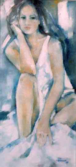 Oil Painting  WOMAN girl portrait