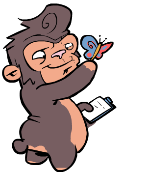 monkeys ape Character Web design gamification roles