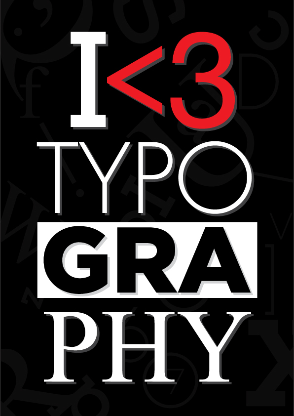 cool poster design type font a4 awesome experiment words