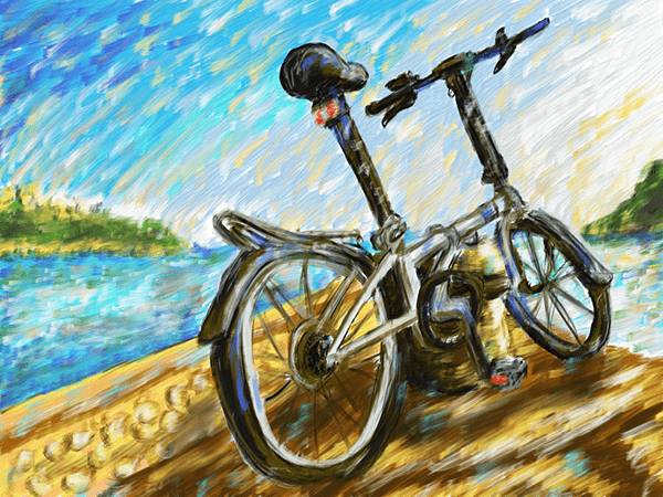 Bike Painting in Adobe Fresco