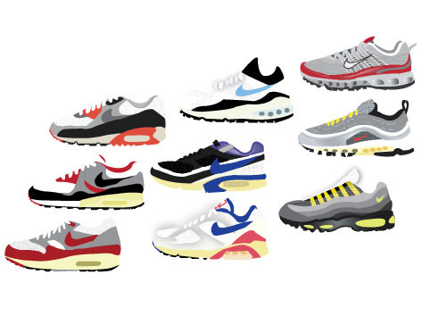 Evolution of the Nike Air Max on Behance