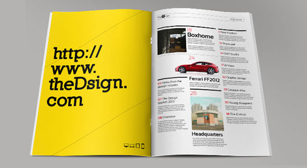 magazine template typographyminimal clean
