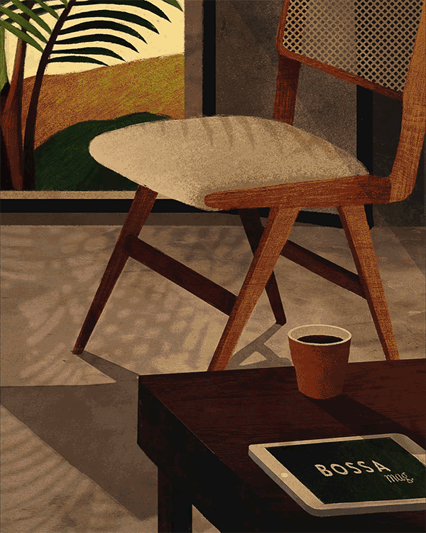 chair furniture light shadow mood elegant Brazil Tropical Coffee magazine