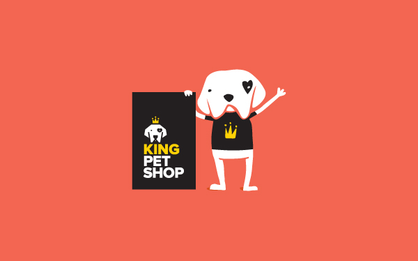 king pet shop logos logo marca brand mark Logotype identity corporate
