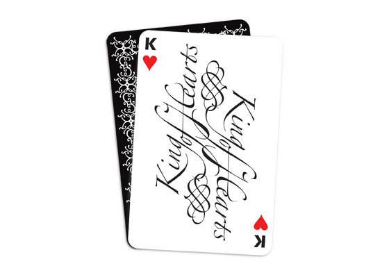 card Playing Cards zapfino Caslon lettering diamond  club spades heart ampersand