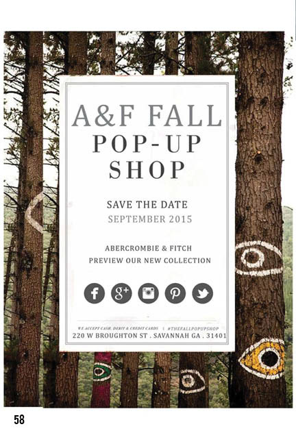 SCAD fashion marketing Abercrombie and Fitch Pop Up Shop
