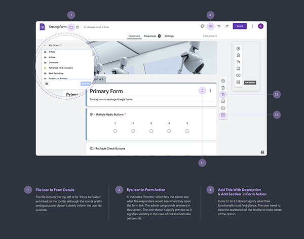 Google Forms - Redesign