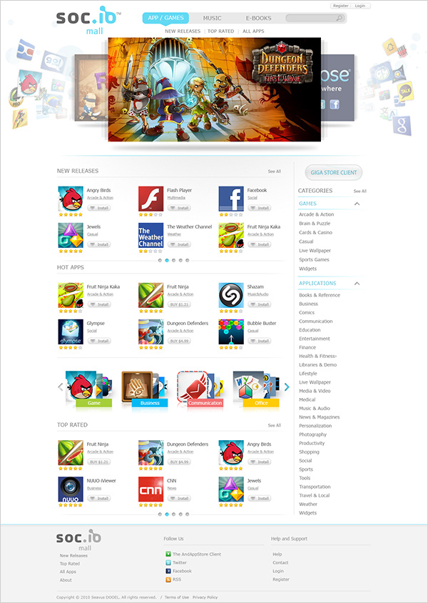 Web Website app  android mall aplications Webdesign
