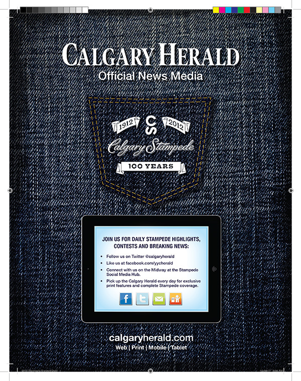 print ads stampede information Calgary Herald