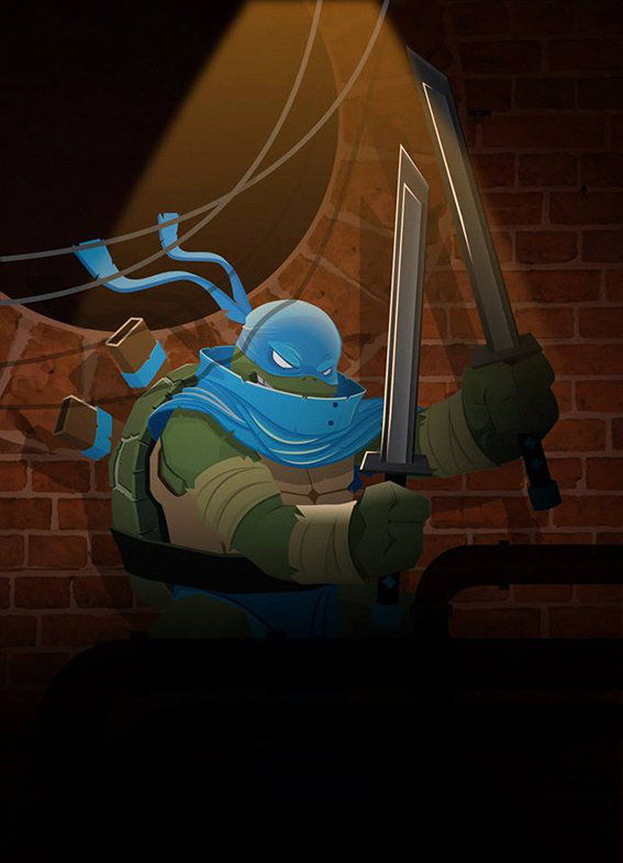 teenage mutant ninja Turtles  vector Ilustração