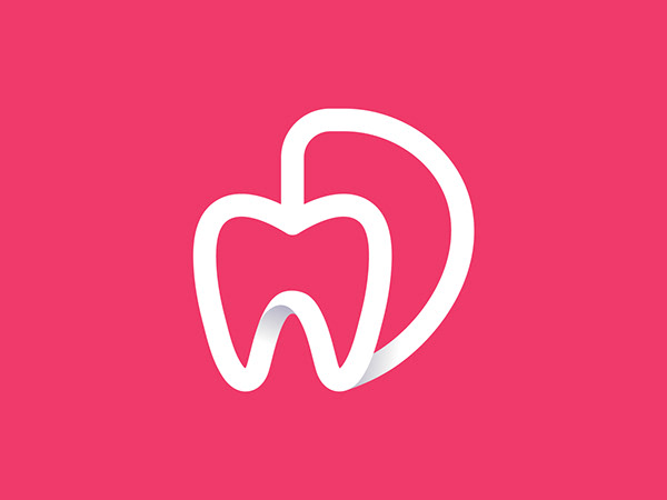 Modern D Lettter Dental logo