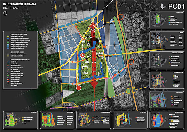 Concurso Internacional maquetas buenos aires Parque Cívico infografia urbanismo