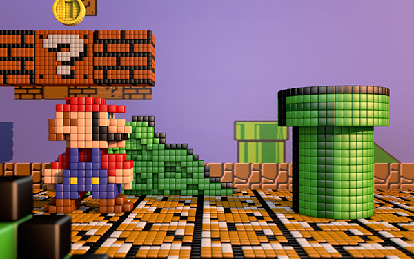 Pixel Art Mario On Behance