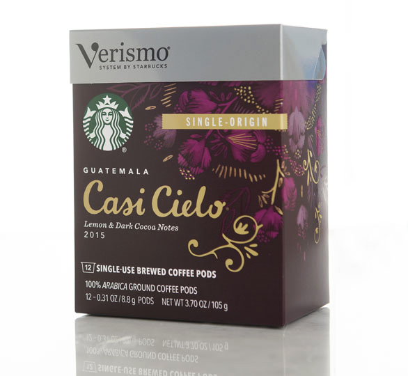 starbucks Single-serve Coffee Verismo kcups K-Cups casi cielo  Packaging Systems