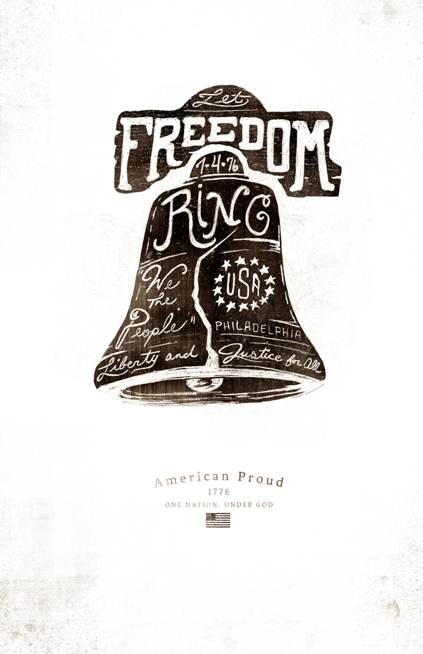 america americana logo branding  poster Hand Lettered eagle tradition art direction  ILLUSTRATION  freedom vintage Retro letterpress