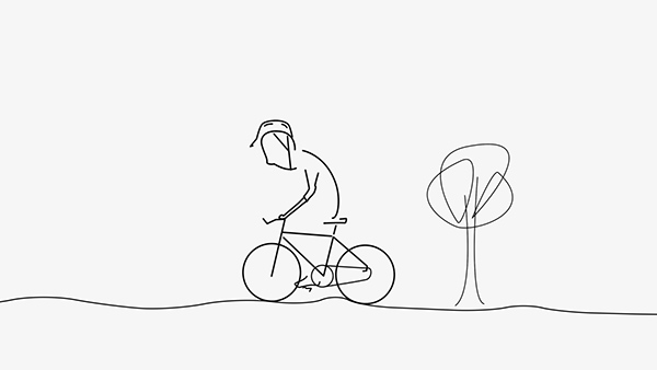 Portrait of a cyclist