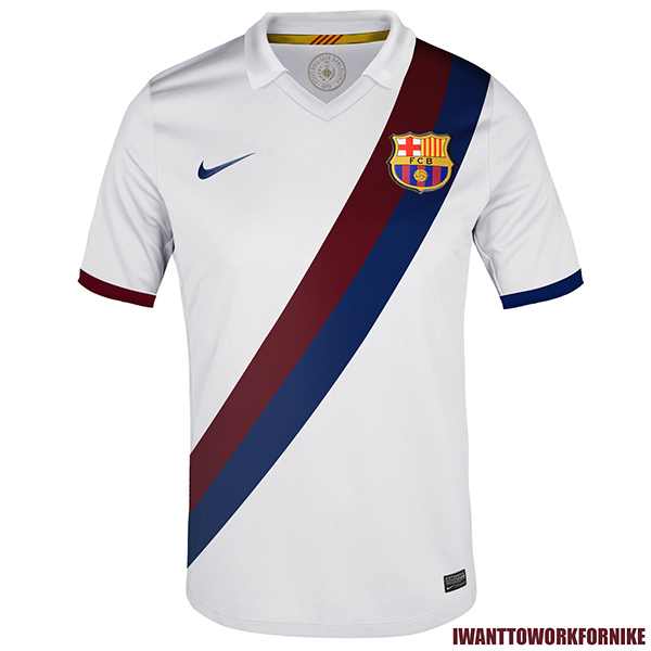 fc barcelona white jersey