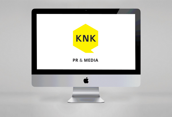 identity communication pr media knk stationary logo