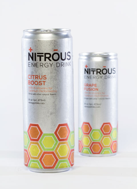 Adobe Portfolio energy drink nitrous energy citrus grape cherry