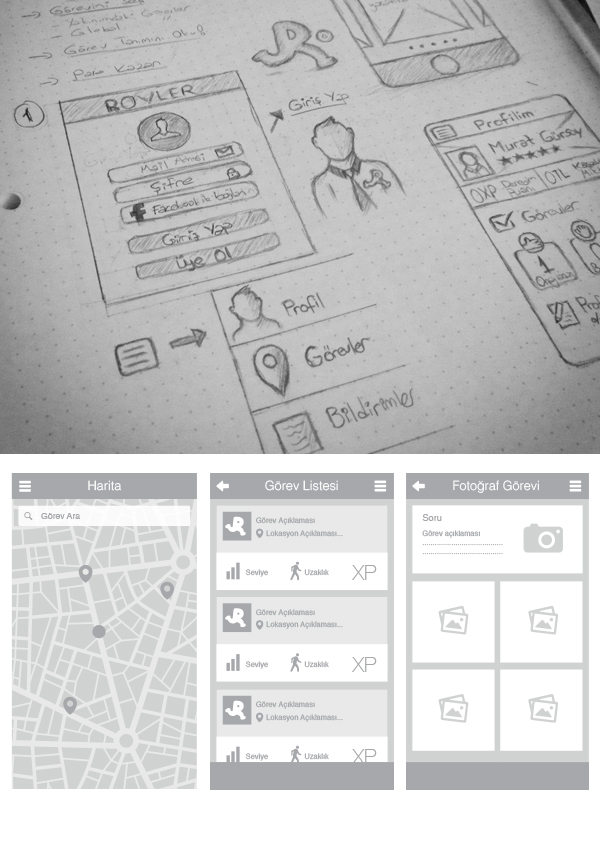 Rovler ios7 crowdsourcing mobile app design orange iphone5