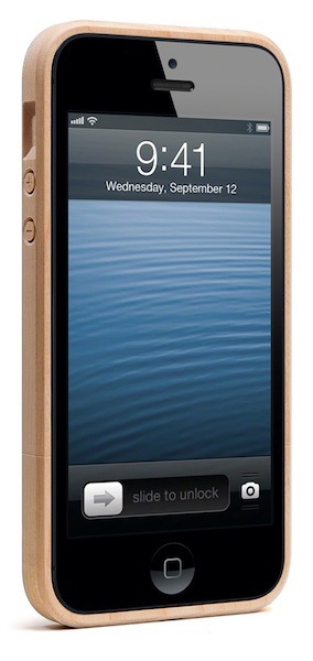 Miniot iWood  iphone 5 case sleeve wood walnut maple cherry wenge mahogany padouk oak made in holland