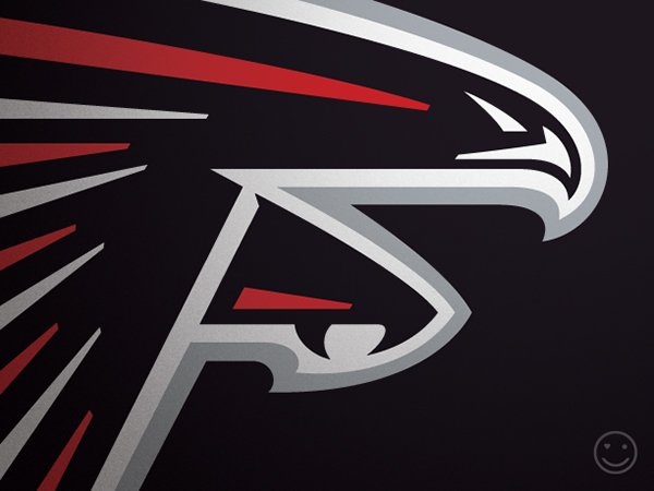 Mark Verlander verlander design sports identity Identity Design Logo Design national football league nfl football Atlanta Falcons