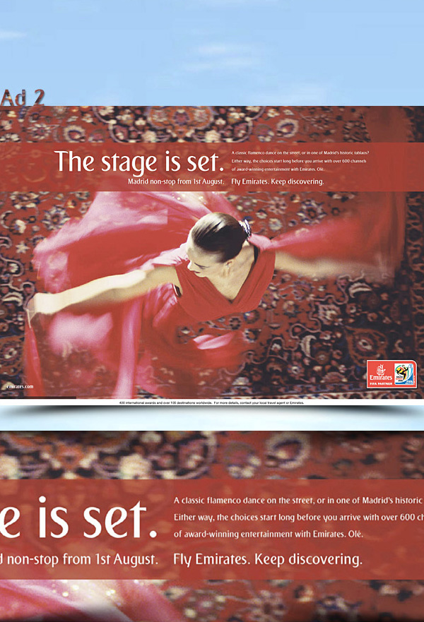 Emirates Airlines dubai Leo Burnett print ads keep discovering