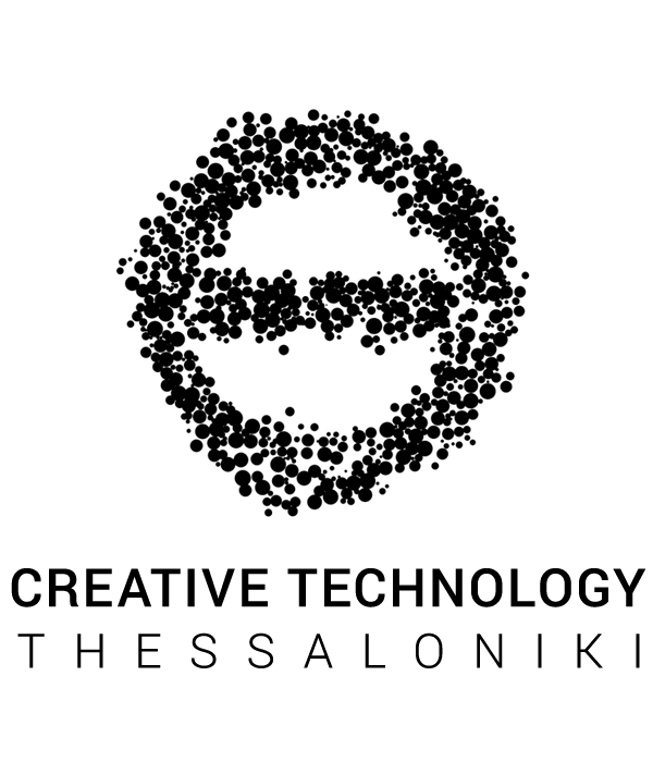 generative logo creative coding Creative Technology THESSALONIKI Greece Theta identity dynamic logo black