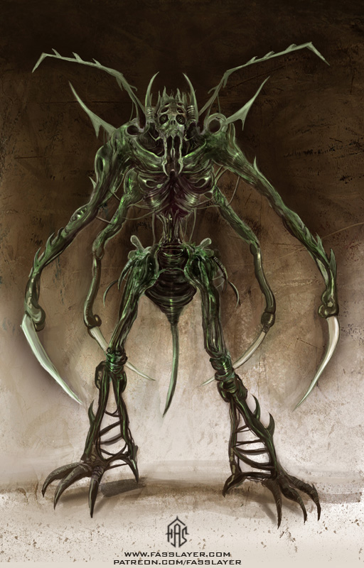 monster insect horror creature dark creepy