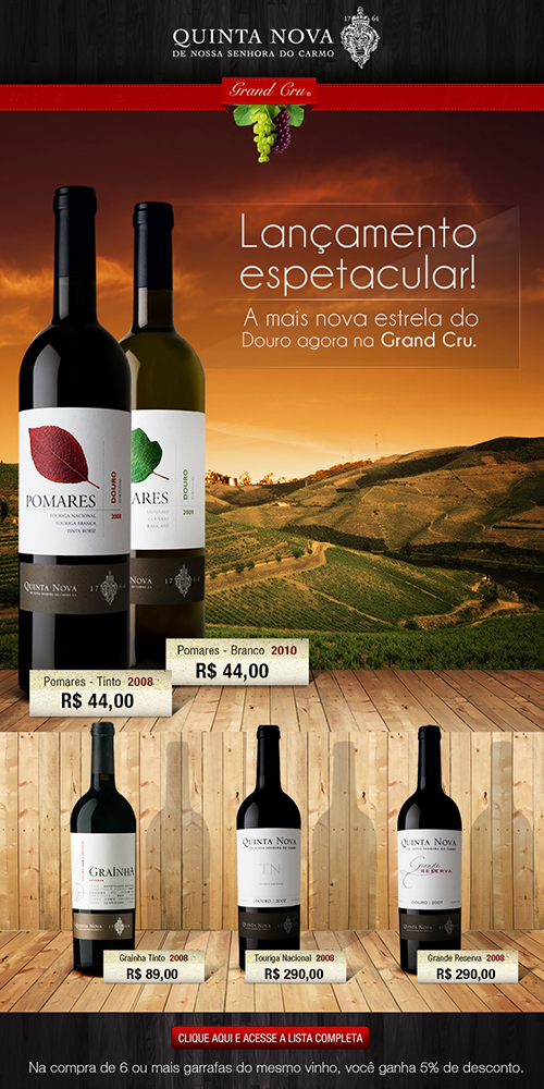 Quinta Nova vinícola Safra email marketing grand cru
