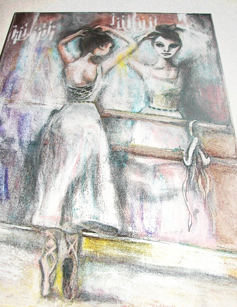 painting portrait art ballet