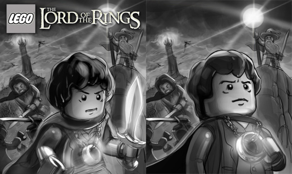 LOTR lord rings frodo gandalf Gollum wizard Magic   fantasy middle earth orc troll shelob spider LEGO Aragorn