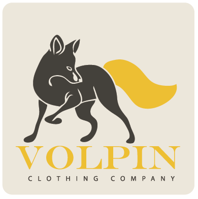 volpin FOX Clothing logo  design Icon