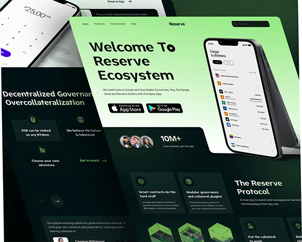 Cryptocurrency Wallet App Landing Page