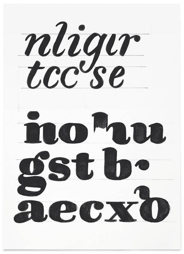 ff FontFont font type Typeface specimen Quixo FF Quixo process sketch Frank Grießhammer Grießhammer