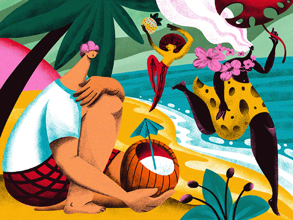 Digital Art: Bright Summer Illustrations