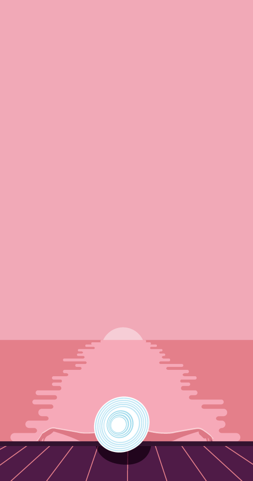 ILLUSTRATION  minimal vector relax Holiday chillout good vibes graphic design  sunset boardwalk
