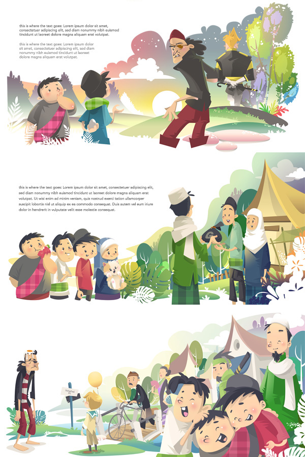 hatefuel si pitung storybook vector indonesia