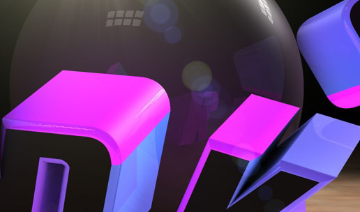 cinema4d c4d 3D sphere tipografia diseñografico pink purple