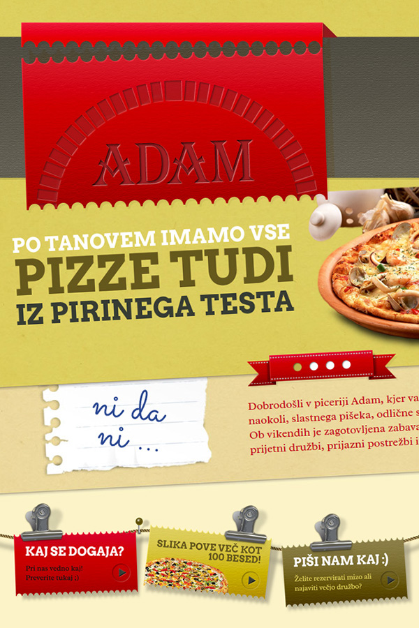 Logo redesign webpage pizzeria
