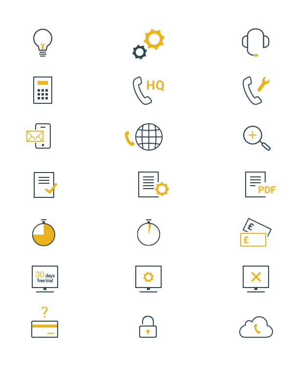 icon set icons Icon telecomunication VoIP voip studio web icons flat flat icon yellow dark blue
