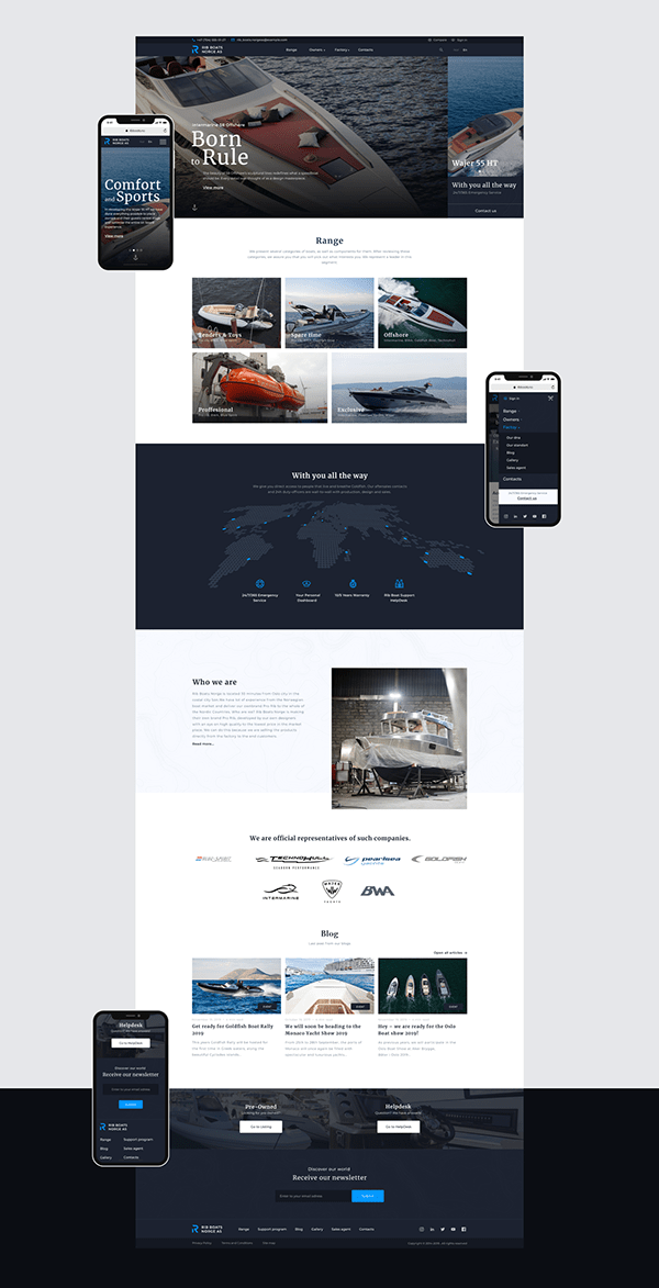 Redesign Website - Rib Boats Norge AS